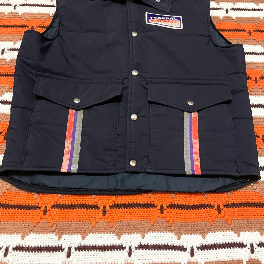 80s〜 FedEx FEDERAL EXPRESS ナイロンベスト 企業モノ