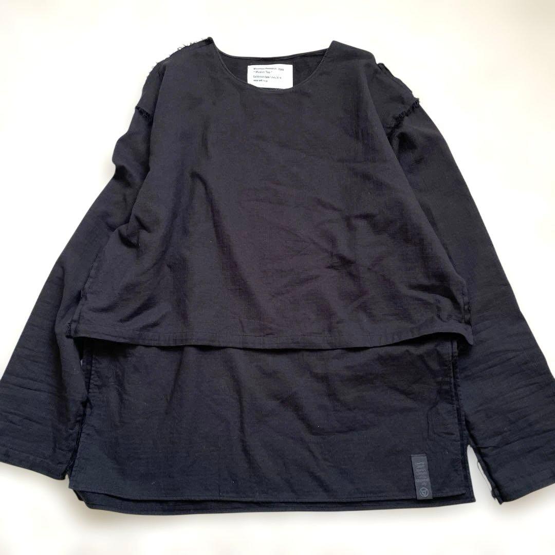 Mountain Research Muslin Tee 黒 長袖