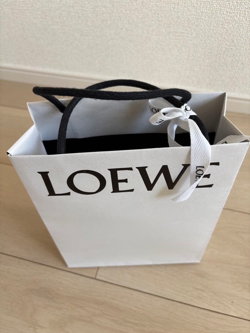 LOEWE アナグラム トライフォールド ベージュ 三つ折り財布 付属品完備