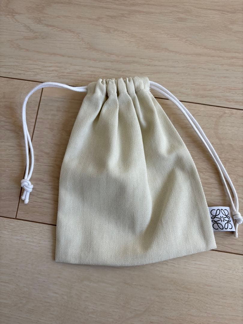 LOEWE アナグラム トライフォールド ベージュ 三つ折り財布 付属品完備