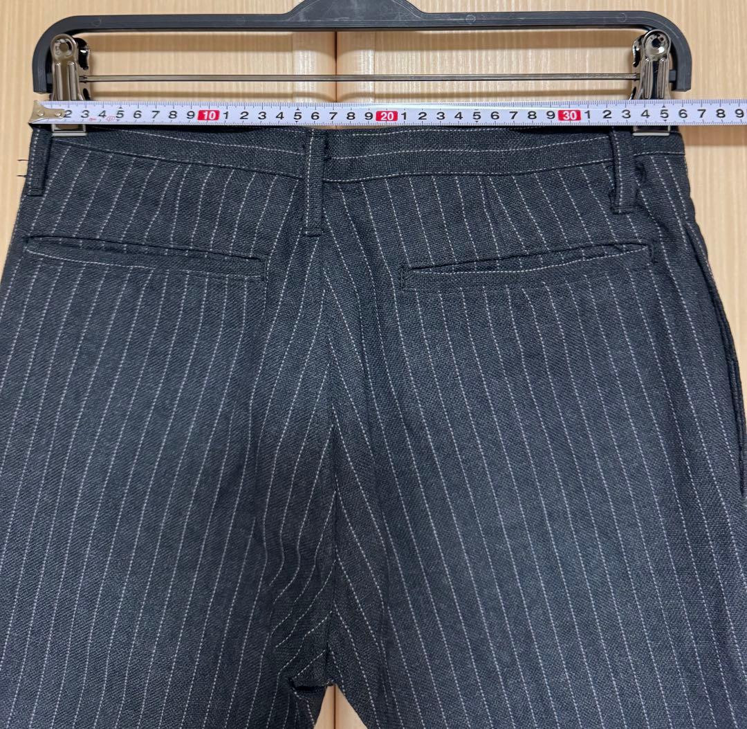 【超美品】ATTACHMENT巻きスカート セットアップ ストライプパンツ