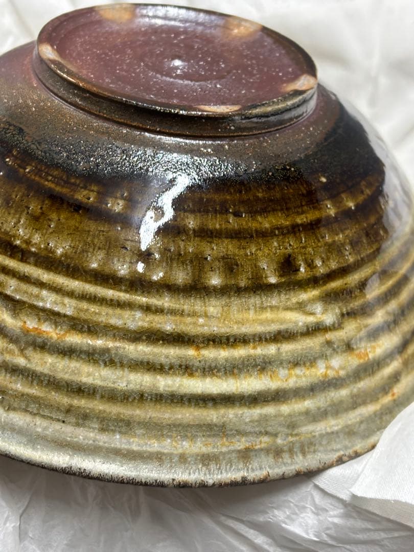 【未使用品】京焼 澤村陶哉造 刷毛目灰被り 音羽山麓 陶芸 陶哉造 陶器 鉢