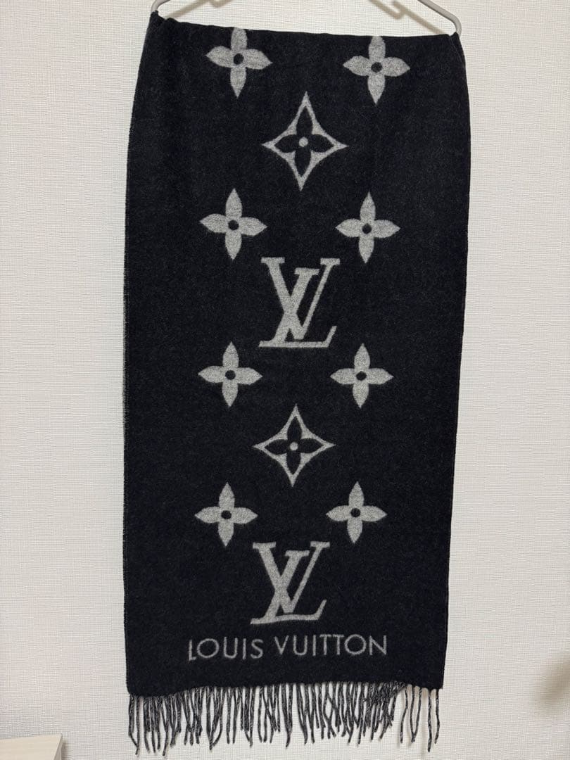 LOUIS VUITTON ルイヴィトン マフラー レイキャビック ブラック
