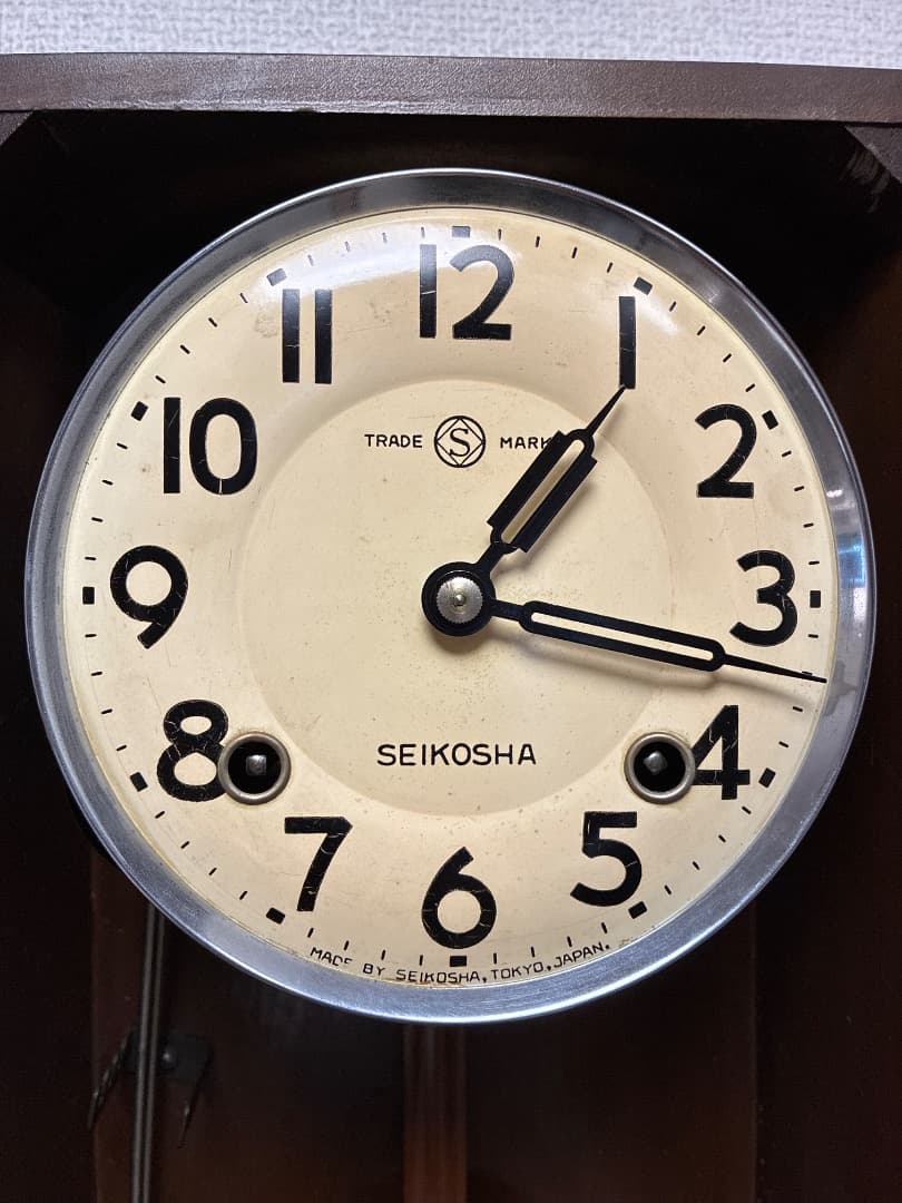 SEIKO 振り子時計 木製 10日巻 完動品