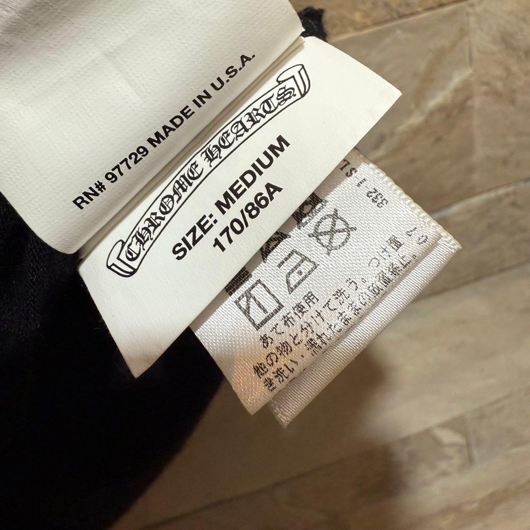 CHROME HEARTS クロムハーツ VネックTシャツ 黒 レディース