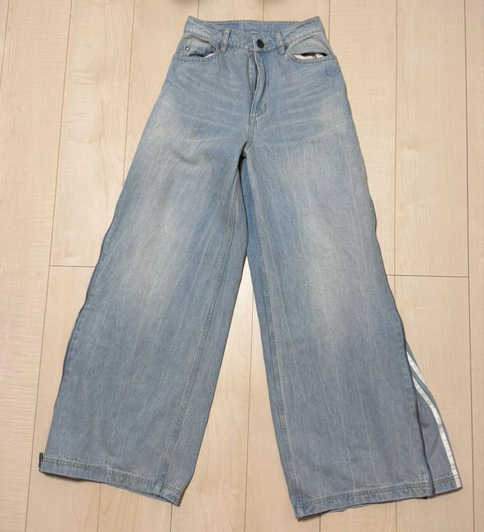 【新品未使用】24 adidas DENIM ZIP PANT JX9210