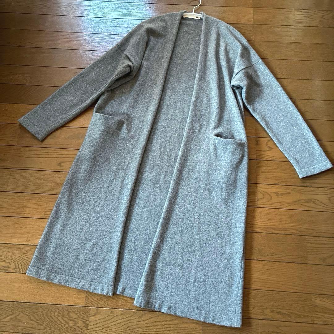 美品★evam eva★wool ニットカーディガン　ロング　22AW