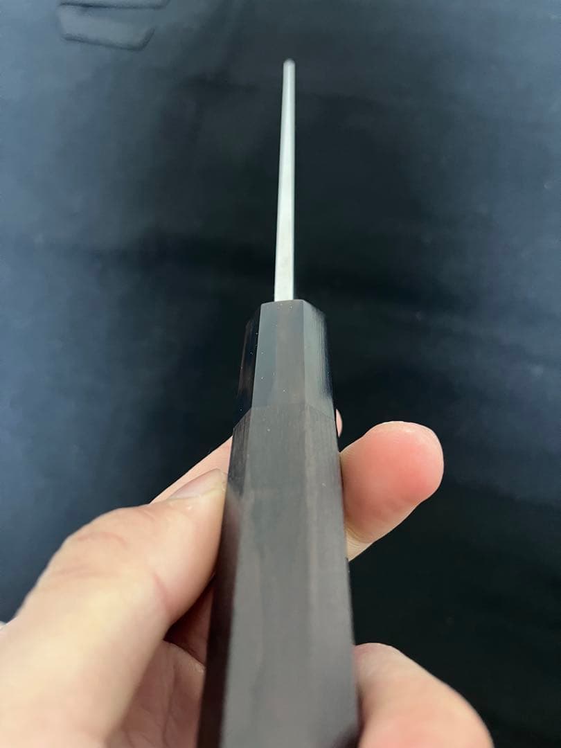 新品本刃付け済切付型牛刀 210mm / 黒檀柄 / MKV10鋼 / 高級包丁