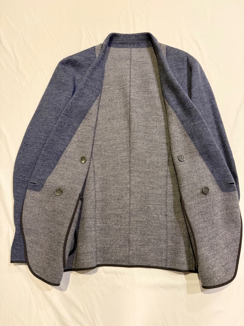 M’s Braque ショールカラー リバーシブルジャケットSエムズブラック