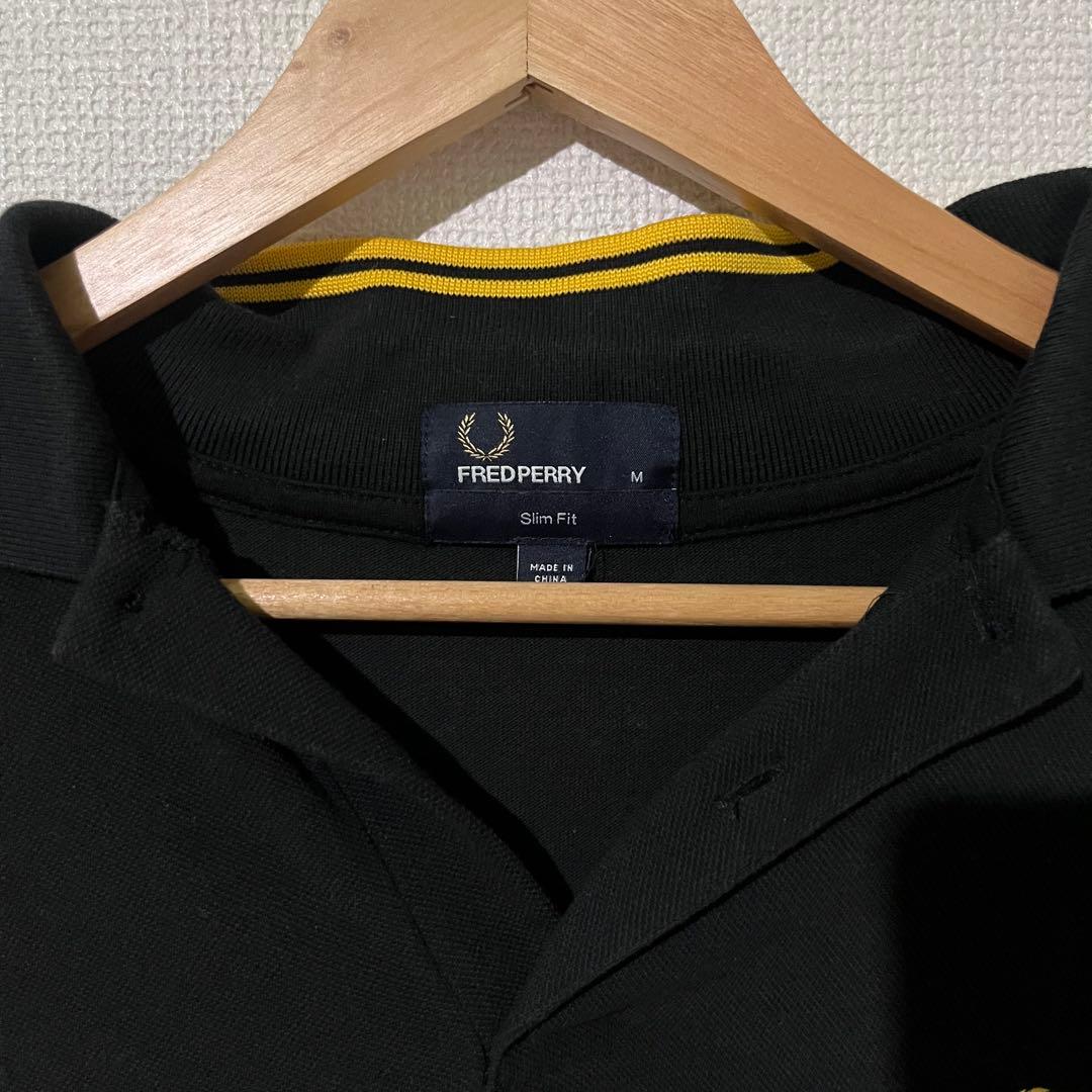 FRED PERRY 半袖ポロシャツ ブラック Mサイズ