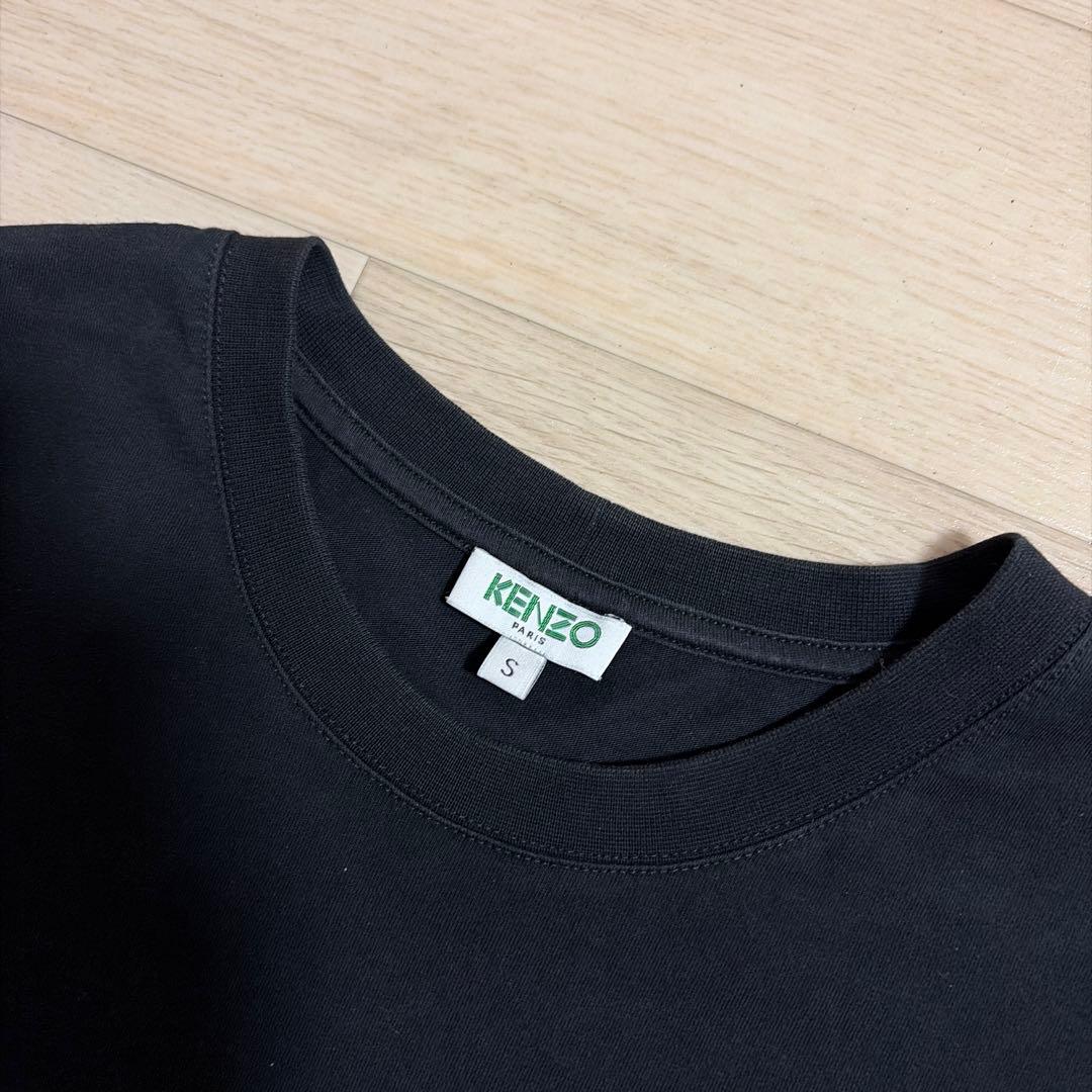 KENZO ケンゾー トラ ロゴTシャツ 黒 S グラフィックTシャツ