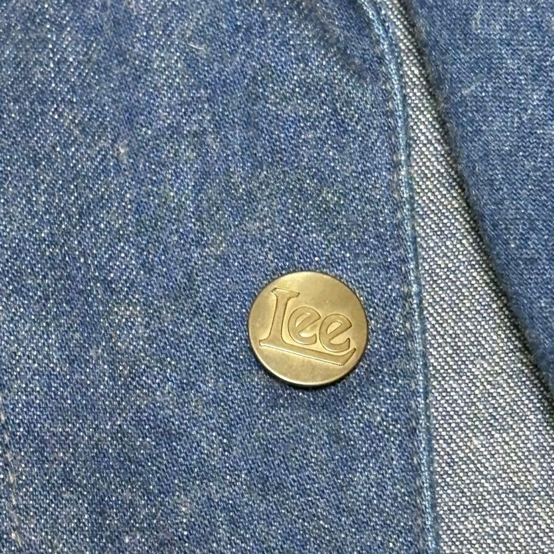 濃紺✨Lee カバーオール ハウスタグ 91-J復刻 デニムジャケット 36