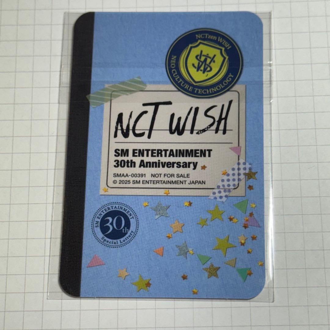 NCT WISH SMエンターテインメント30周年記念　トレカ