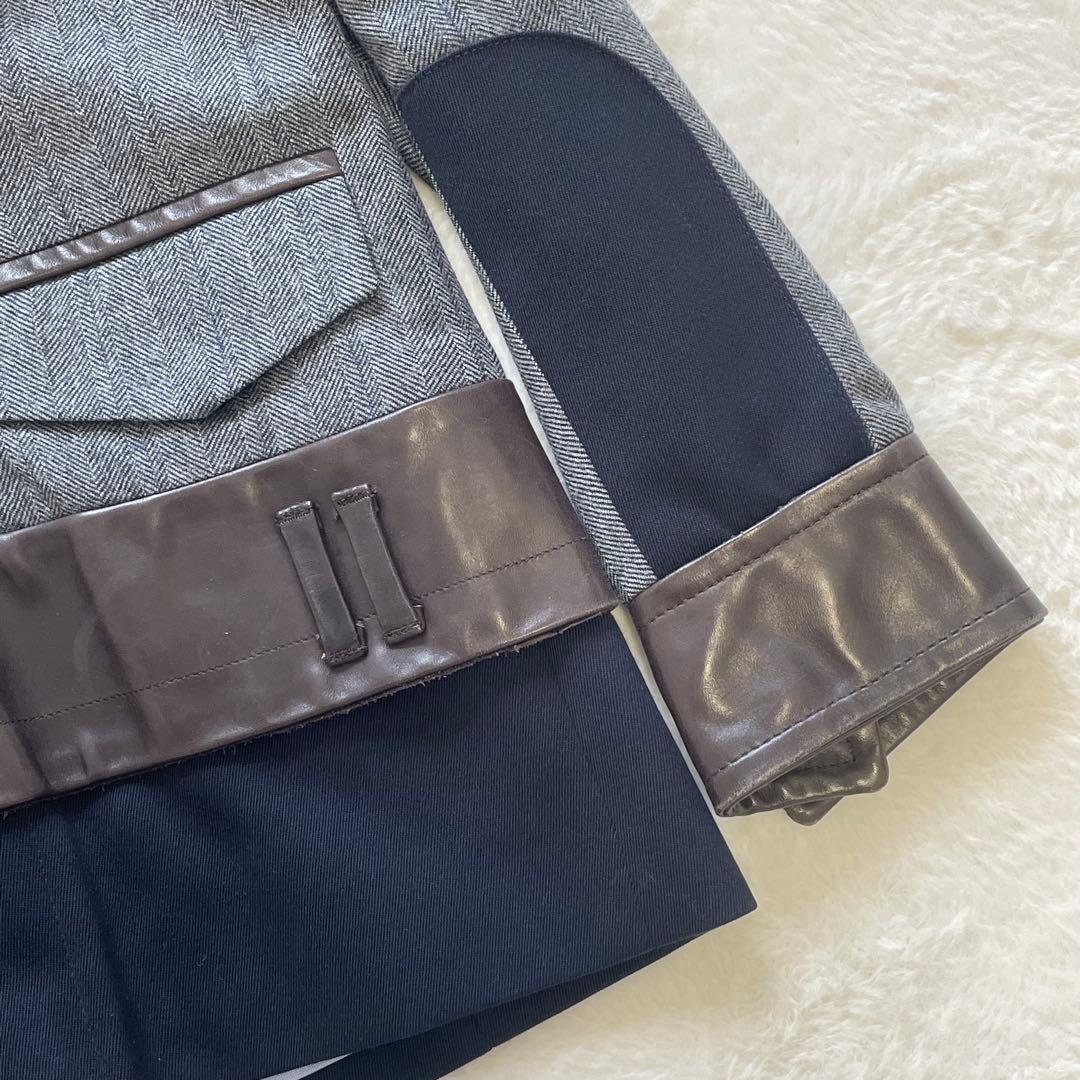 DSQUARED2 ジャンパー ブルゾン パーカー フード収納 馬革