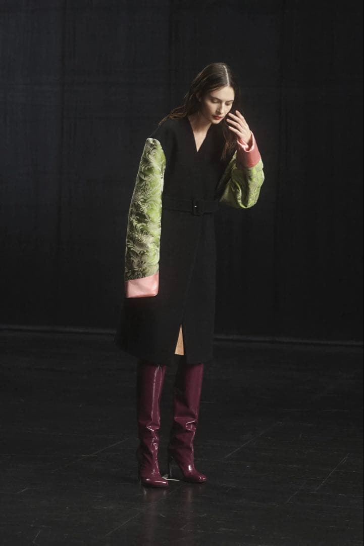 専用　21AW Dries Van Noten コート　ジャガード　34 美品