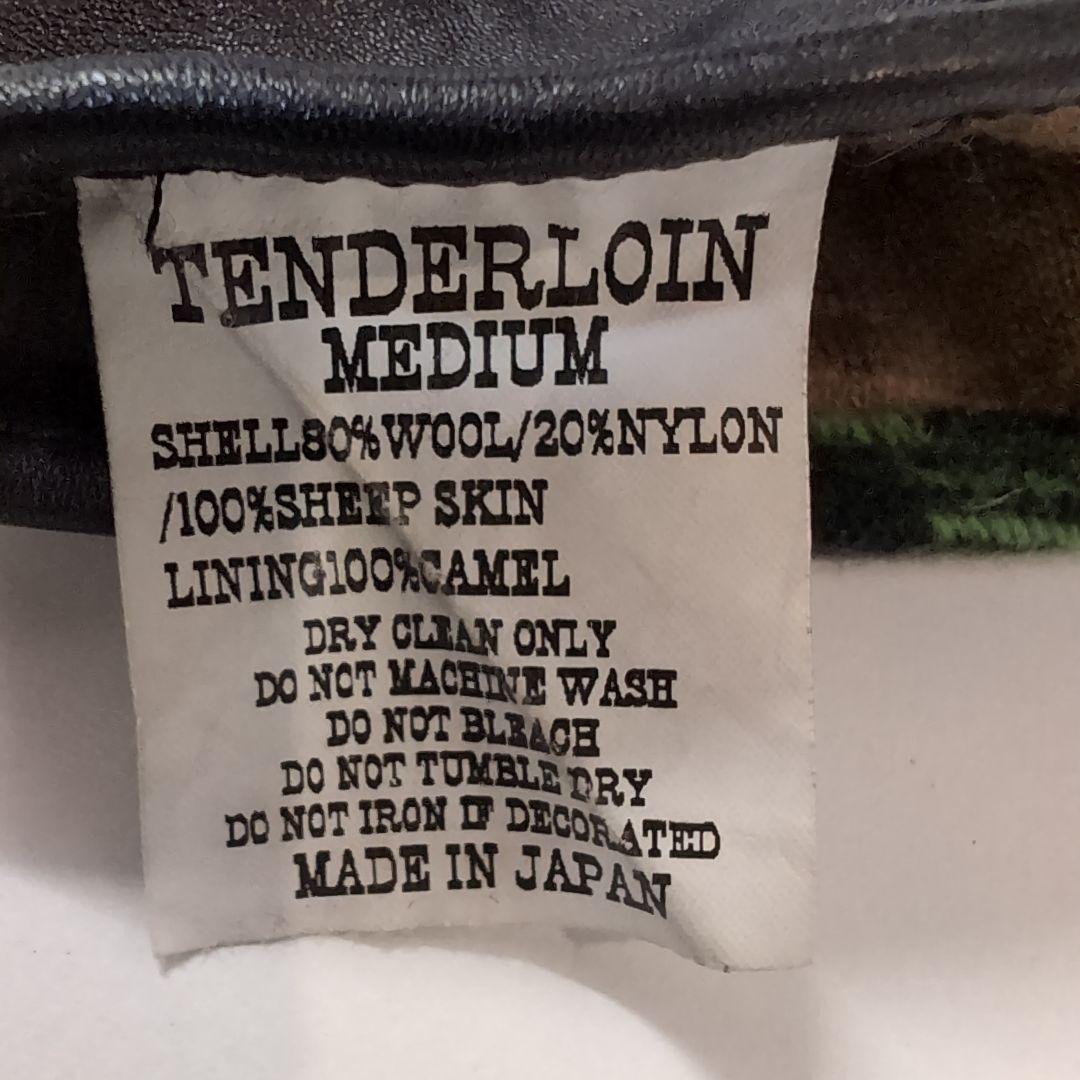 TENDERLOIN 緑黒チェック手袋 Mサイズ