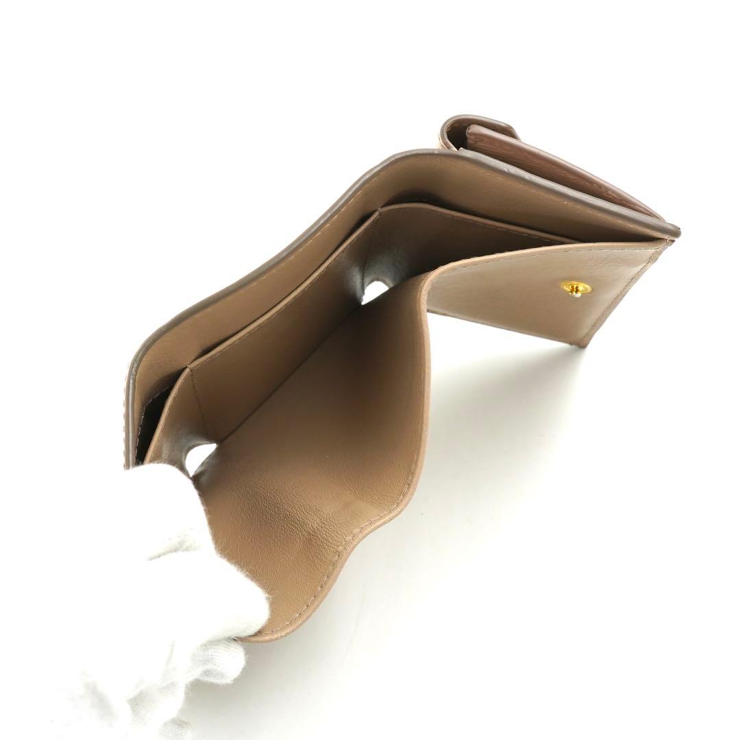 ✨未使用展示品・箱保証書付き✨　PRADA ミニ財布　ヴィッテロムーブ　三つ折り