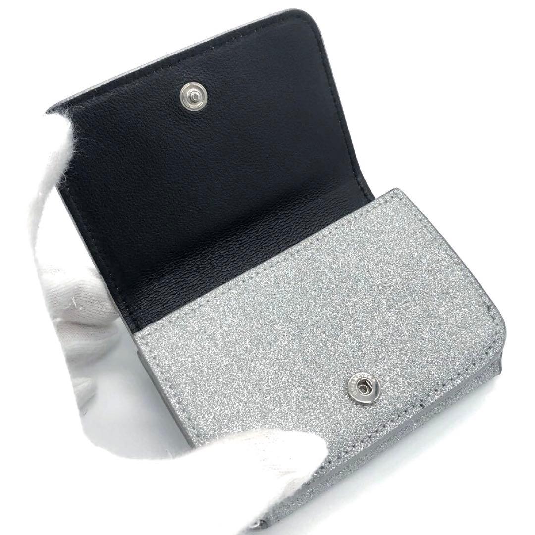 新品同様✨バレンシアガ　 コンパクトウォレット　三つ折り財布 シルバー