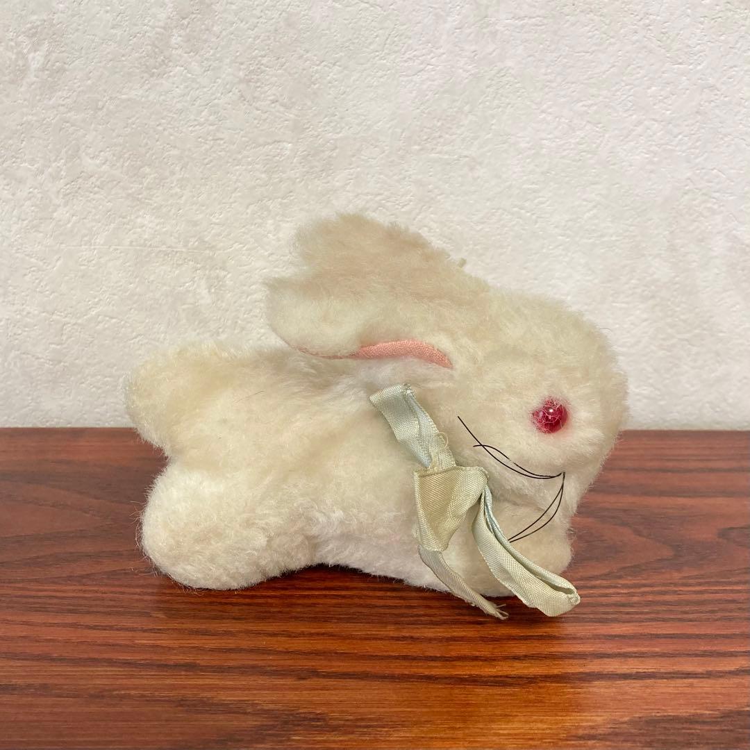 赤い目の白うさぎ　ぬいぐるみ　ウサギ　ドイツ　ヴィンテージ