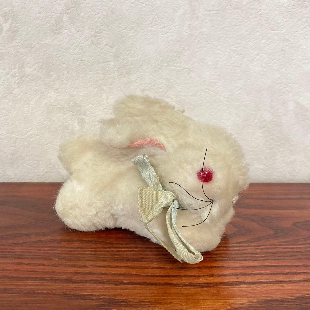 赤い目の白うさぎ　ぬいぐるみ　ウサギ　ドイツ　ヴィンテージ