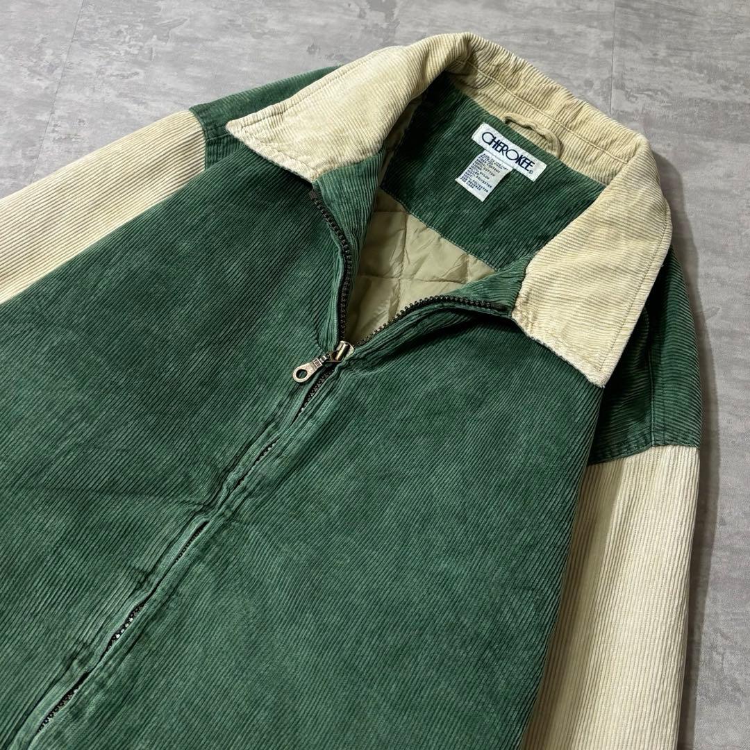 90s CHEROKEE 切替デザイン コーデュロイ ジップ ジャケット