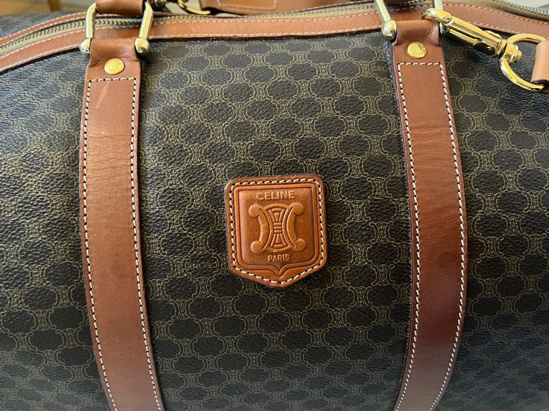 CELINE ボストンバック　マカダム柄　旅行用
