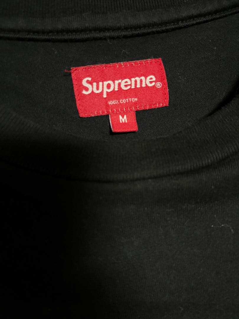 いこまる！Supreme ブラック ロングTシャツ