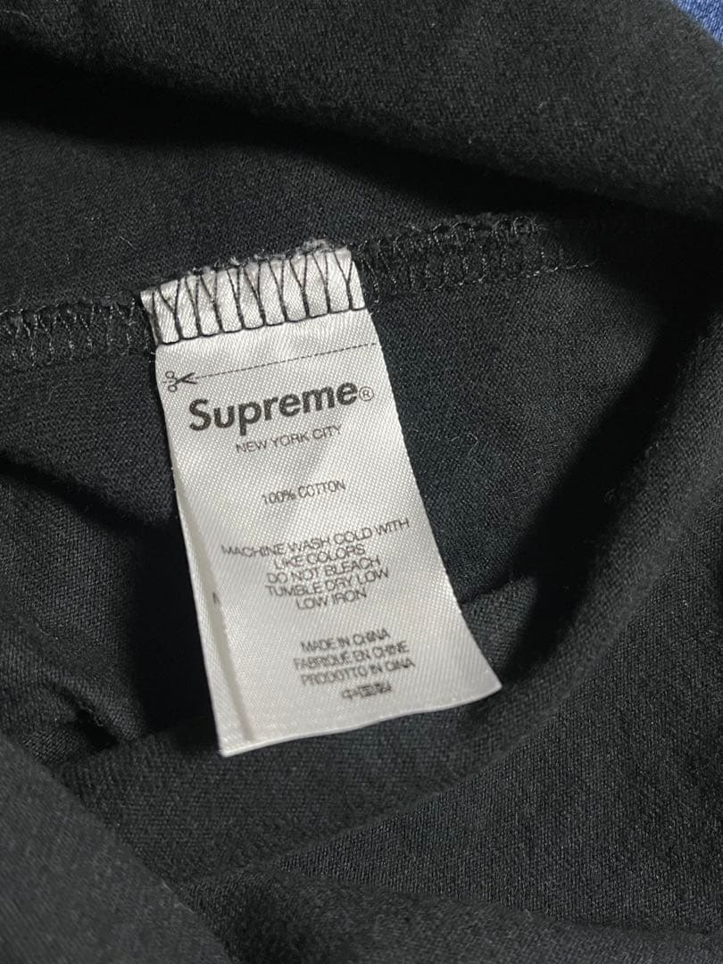 いこまる！Supreme ブラック ロングTシャツ