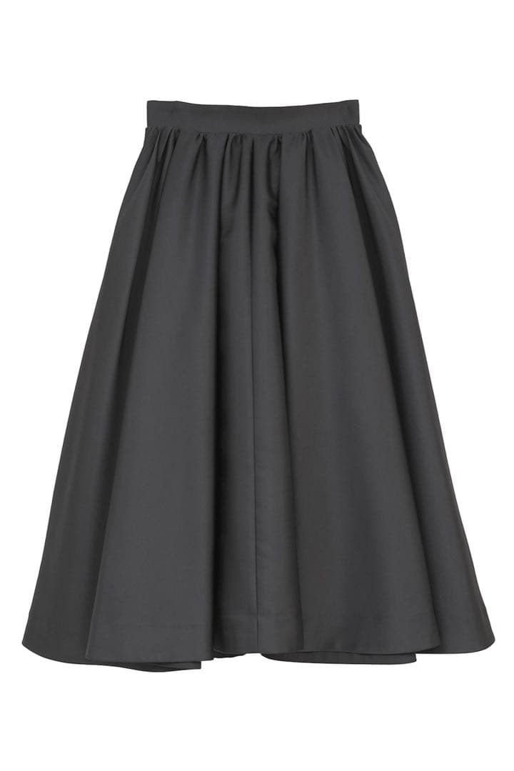 CLANE VOLUME FLARE SKIRT ブラック