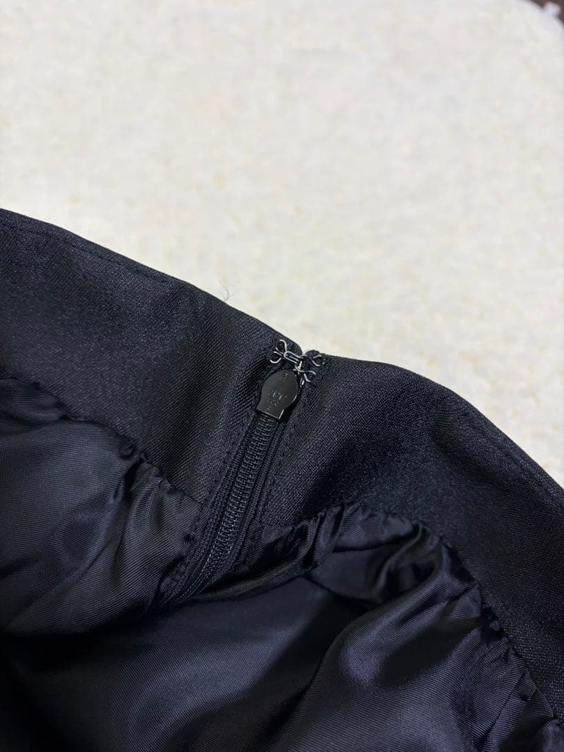 CLANE VOLUME FLARE SKIRT ブラック
