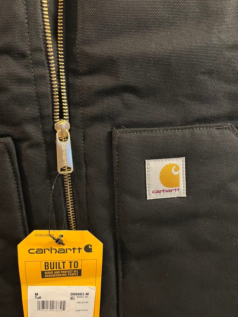 Carhartt カーハート　ダックベスト　ブラック　M
