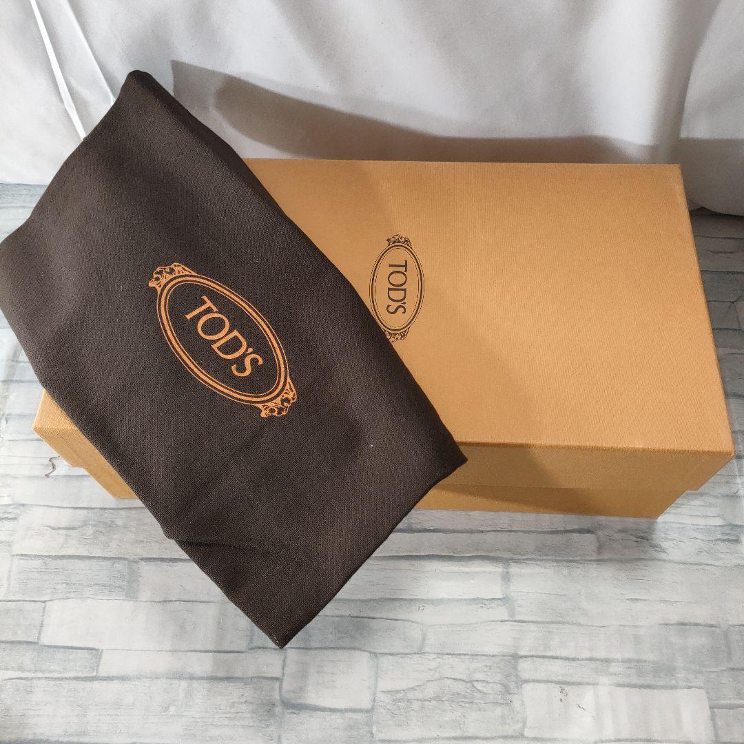 未使用品✨TOD'S　デッキシューズ　TOD'Sロゴ　レザー×スウェード　赤白