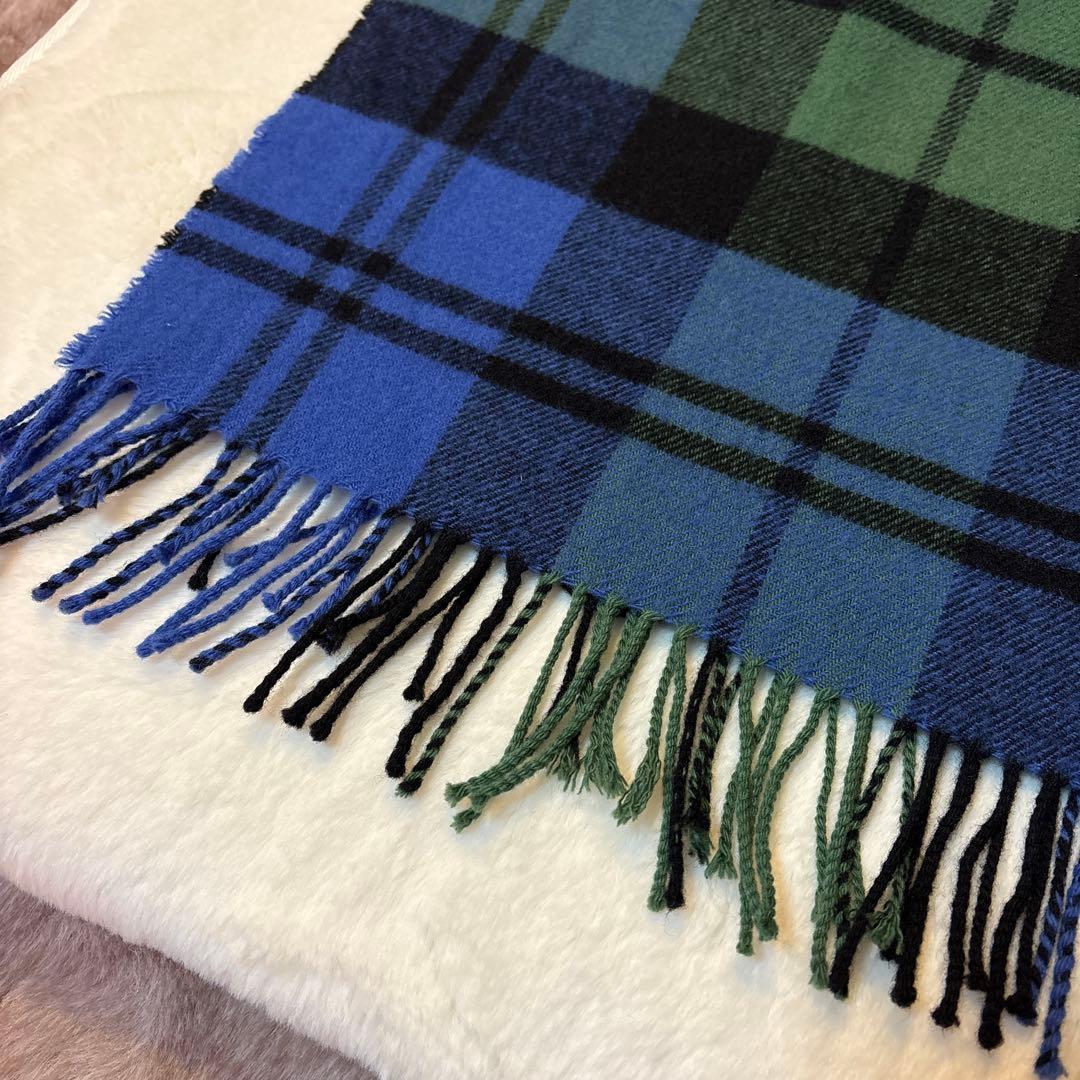 traditional whetherwear タータンチェック 大判ストール