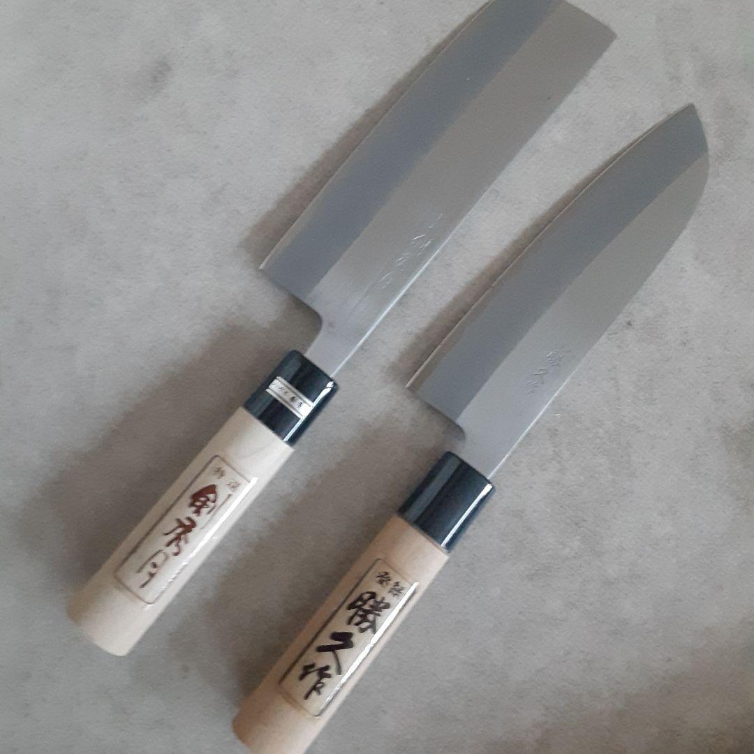 値下げ越後鍛冶職人が作った磨き三徳と磨き菜切り包丁１２本Cセット