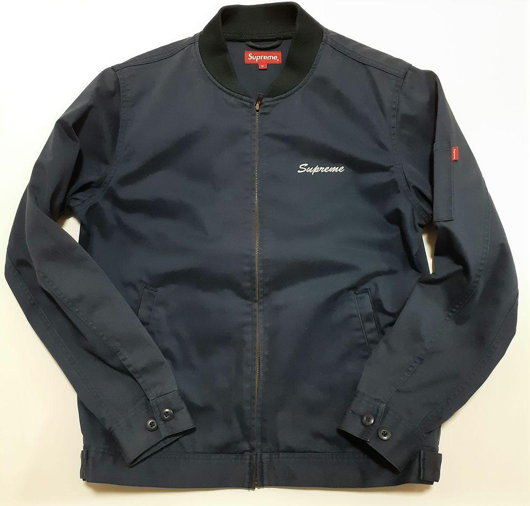 Supreme ネイビー ジャンパー Mサイズ　white castle