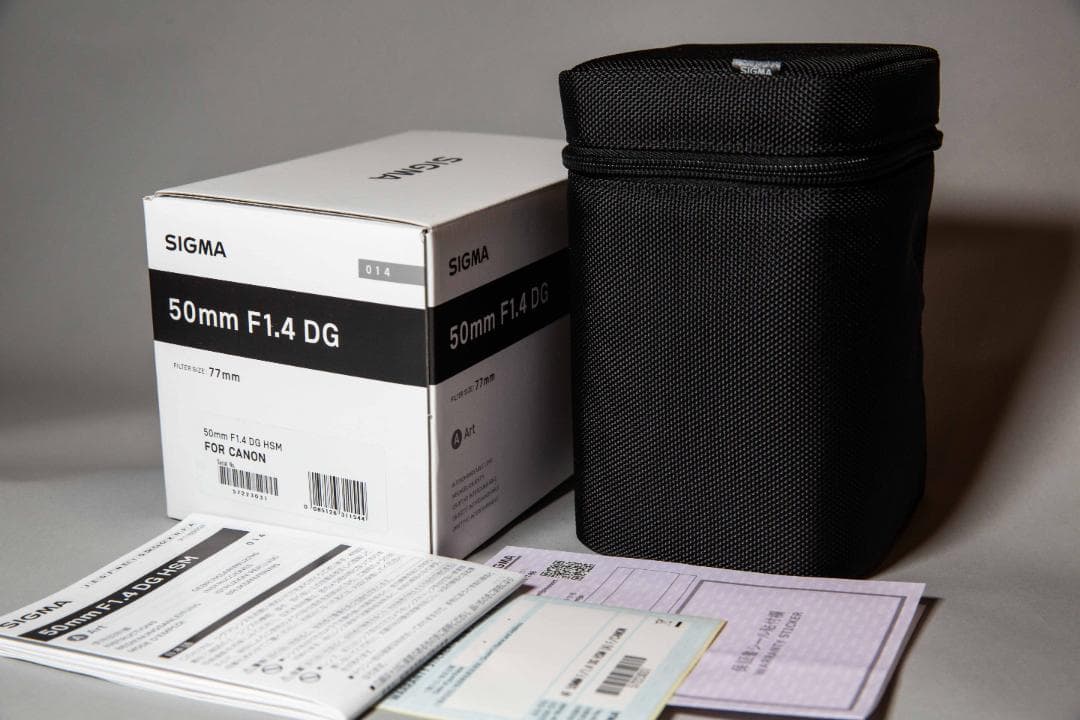【新品】SIGMA 50mm F1.4 DG HSM レンズ Canon用
