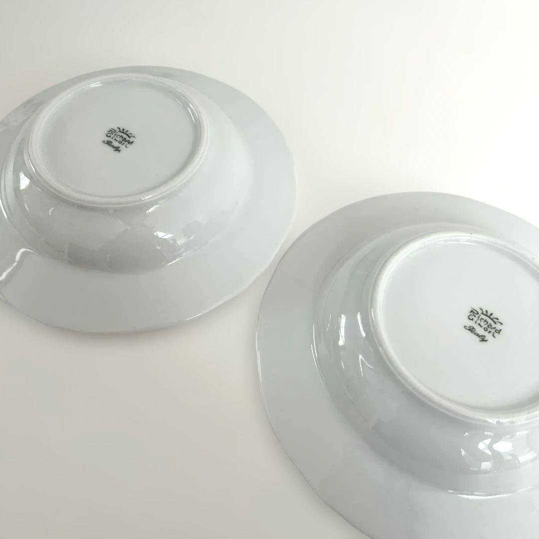 【美品】リチャードジノリ オリエンタルエクスプレス ペア パスタプレート 希少