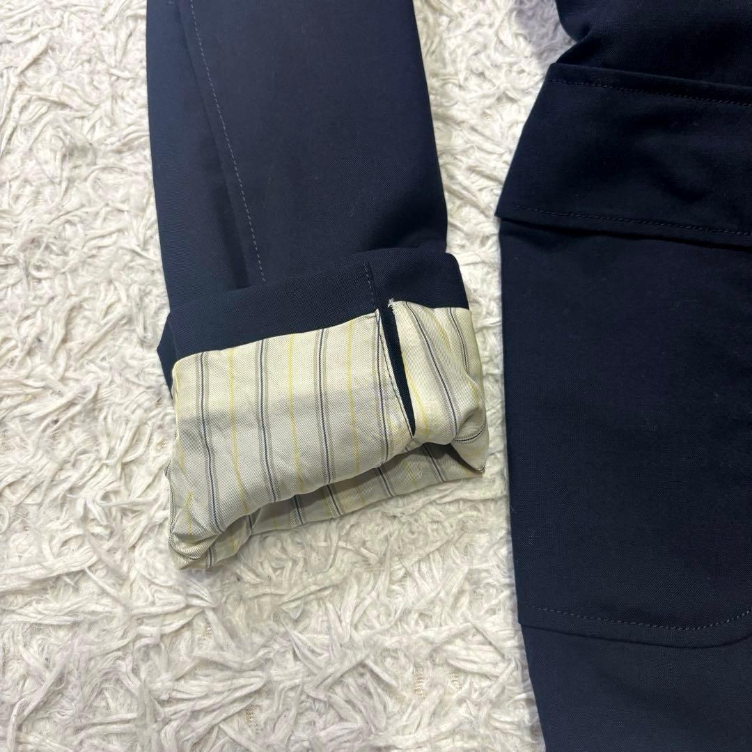 ◎極美品 ビームスプラス コンバットウール 金ボタン 紺ブレ CORDURA M