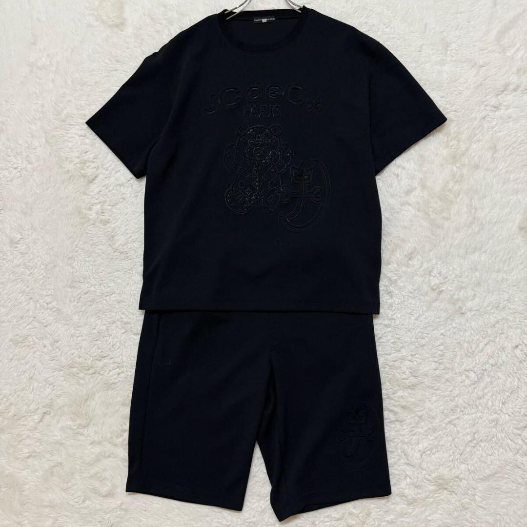 未使用級 2025年春夏エンボスセットアップ カステルバジャック 46(M)