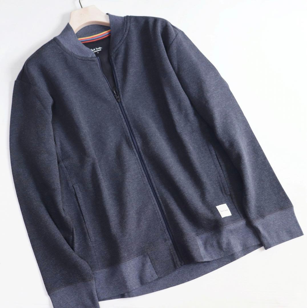 《ポールスミス》未使用 ヘリンボーン柄 ブルゾン＋パンツ 紺 M(W76~84)