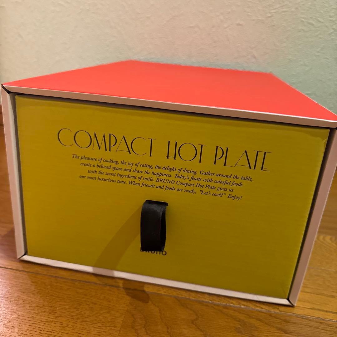 【美品】【BRUNO】コンパクトホットプレート BOE021 レッド 【箱あり】