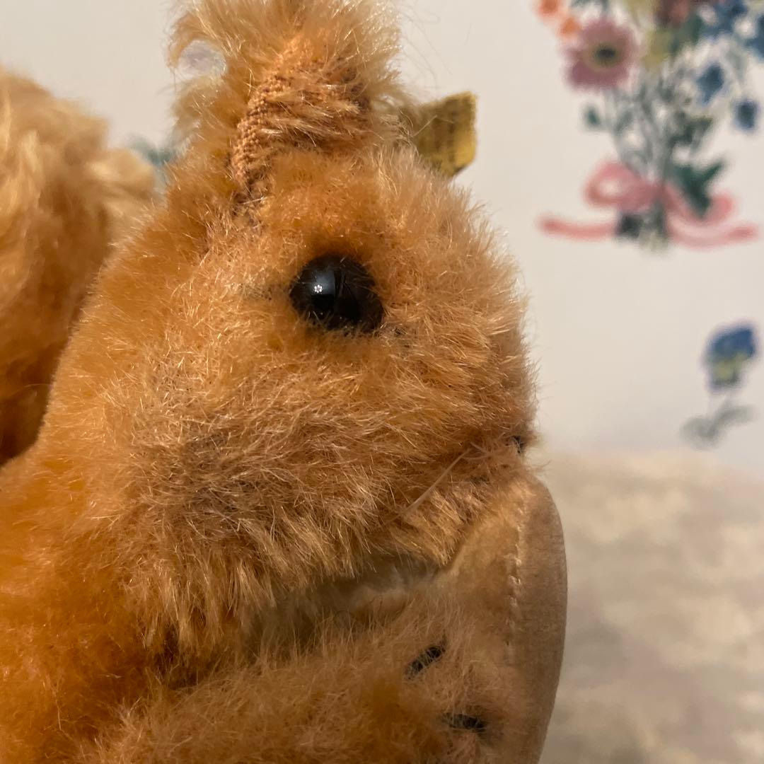 ヴィンテージ シュタイフ　リス　ぬいぐるみ