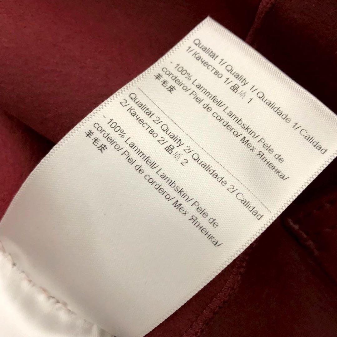 最高級◎美品◎Escada ロングコート 赤 レッド ムートン調 レディース