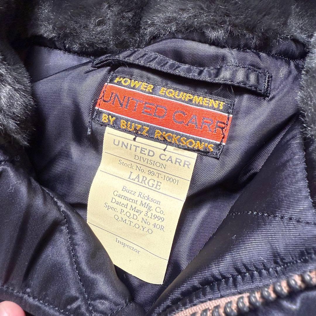 美品　Buzz Rickson's UNITED CARR N-3B Ｌ