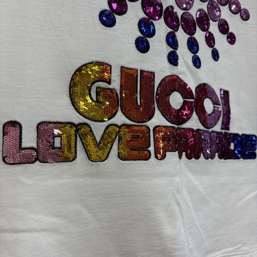 GUCCI LOVE PARADEスパンコールTシャツ