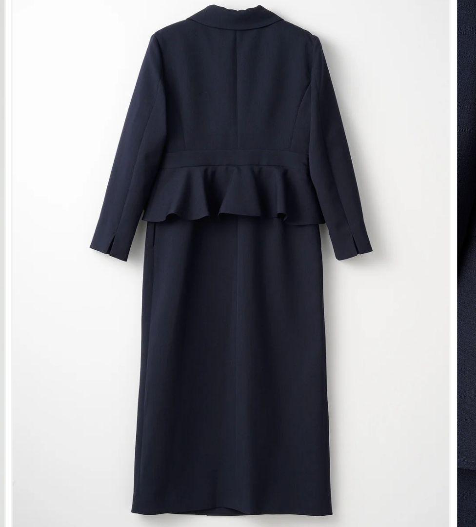 ワンピース Audire Cheer up peplum dress Navy M