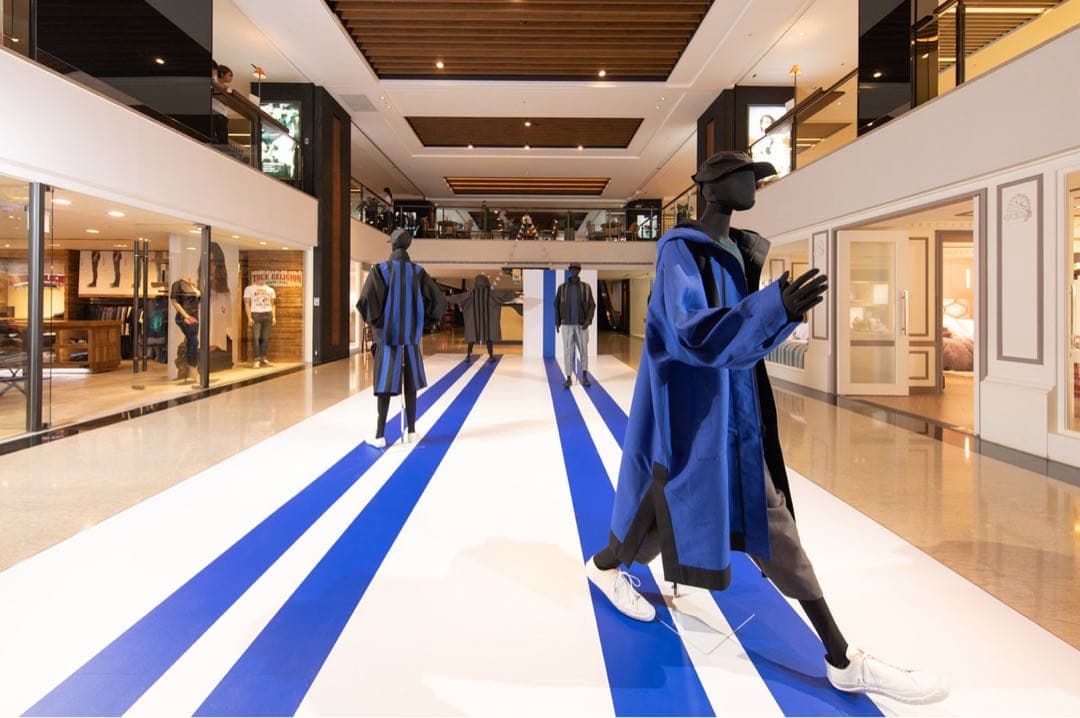 【ISSEY MIYAKE MEN】STRIPE HEXAHEDRON COAT
