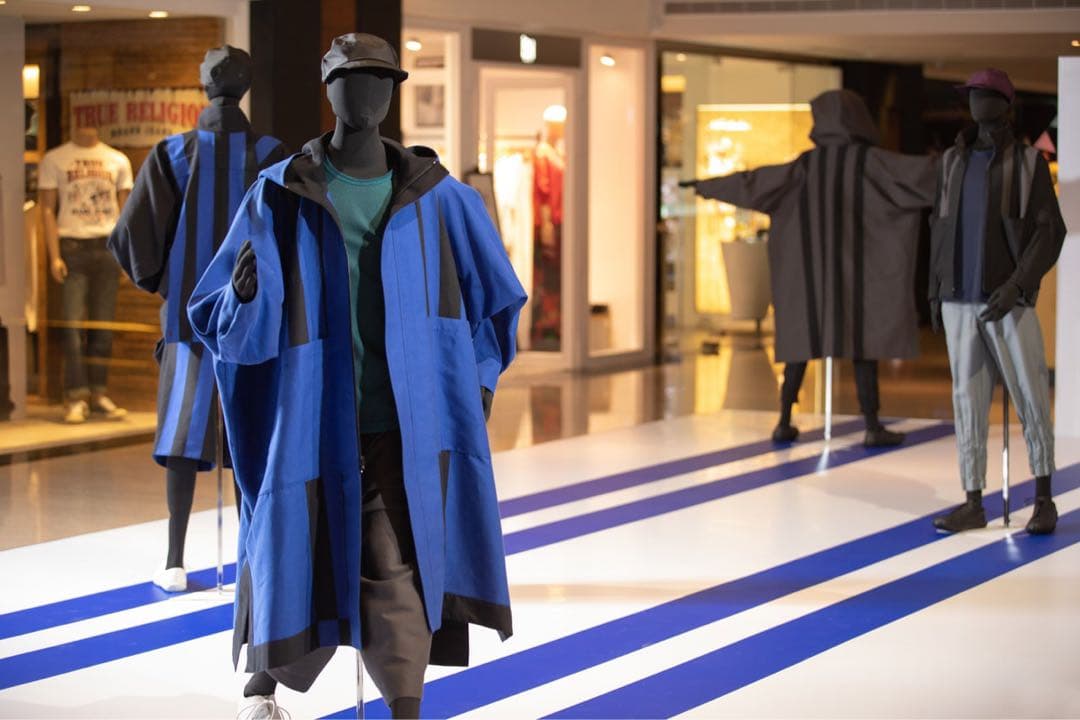 【ISSEY MIYAKE MEN】STRIPE HEXAHEDRON COAT