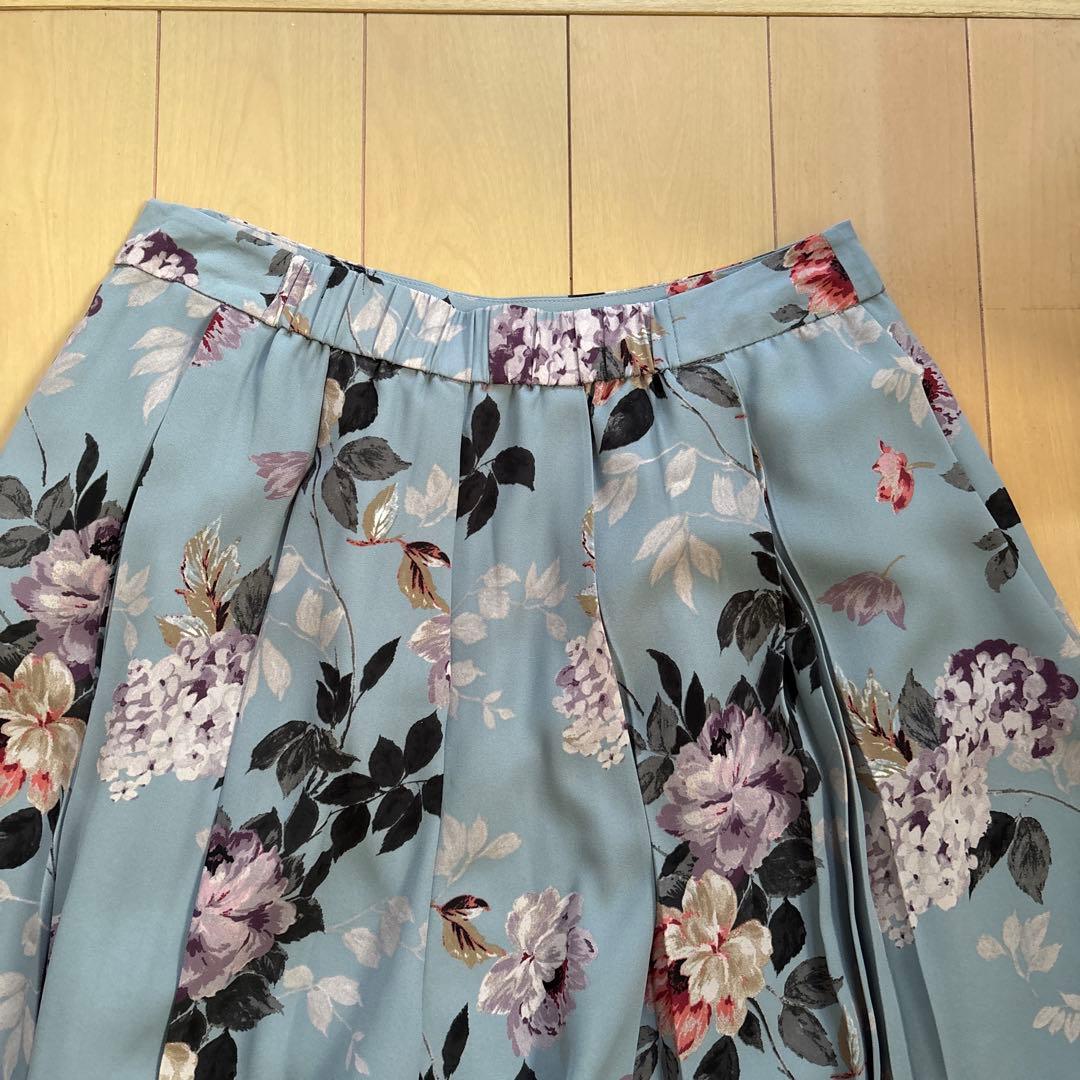 ローラアシュレイ 花柄ロングスカーチョ