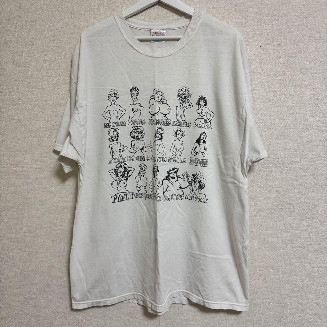 K*n様 希少 90〜00s おっぱい ヴィンテージTシャツ エロT あいみょん